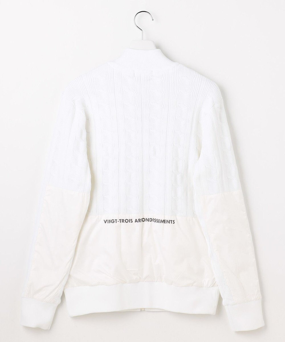 23区GOLF 【MEN】ケーブルジップアップカーディガン　防風裏地付き 