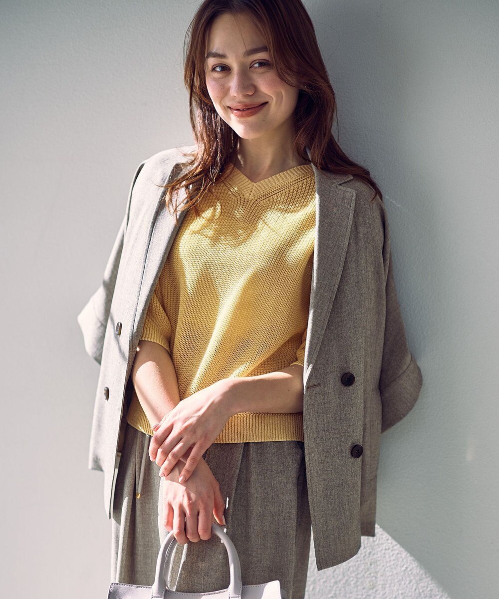 ANY 【セットアップ対応】テックリネンツイードジャケット 