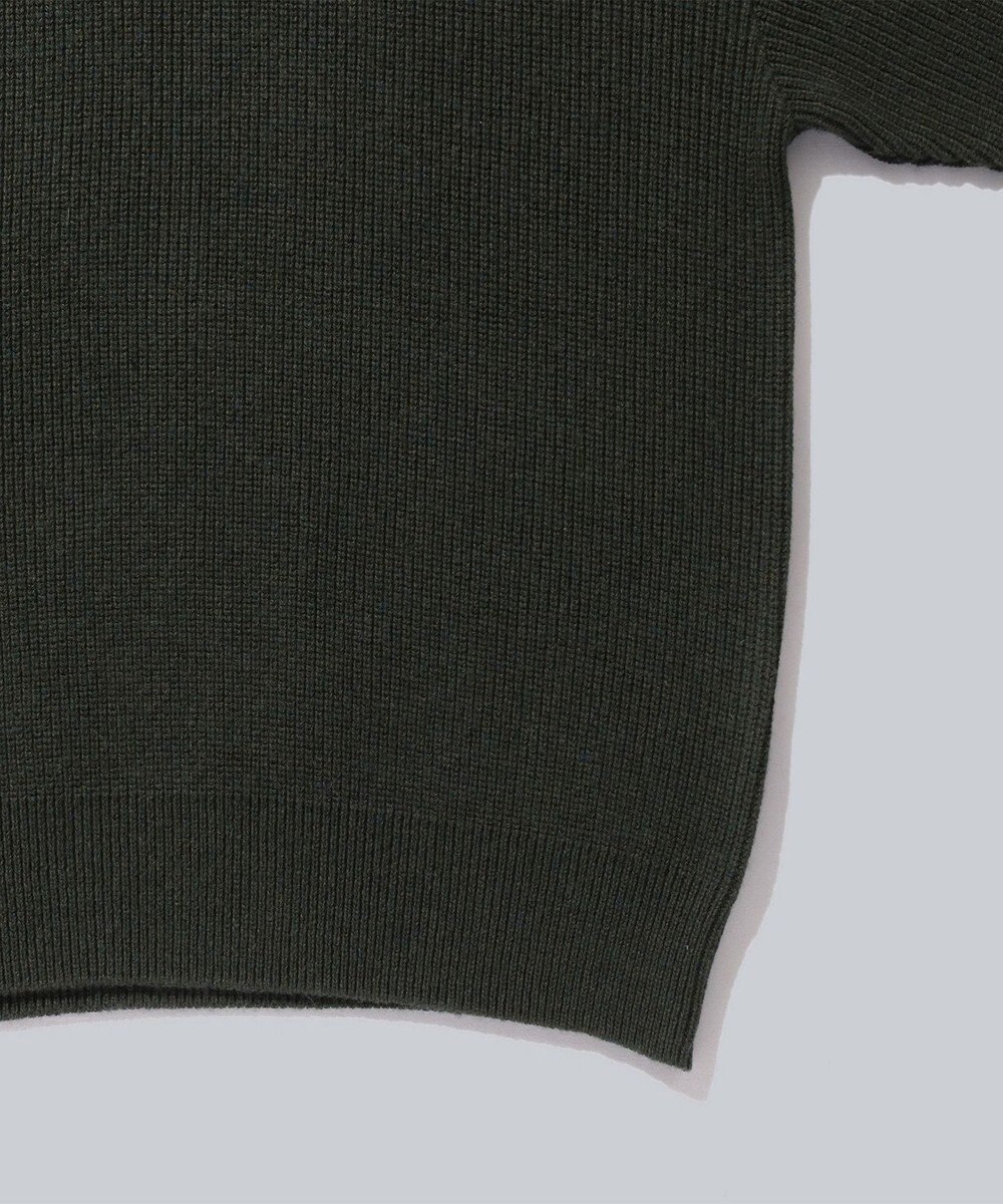 WHITE MAILS 【UNISEX】WASHI&COOMA LAMBS RIB KNIT MOCKNECK SWEATER ニットセーター 