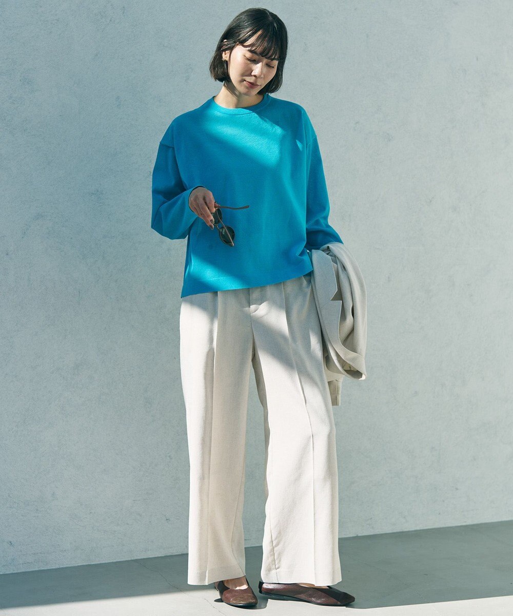 UNFILO 【セットアップ着用可】TENNEN TOUCH タックワイドパンツ 