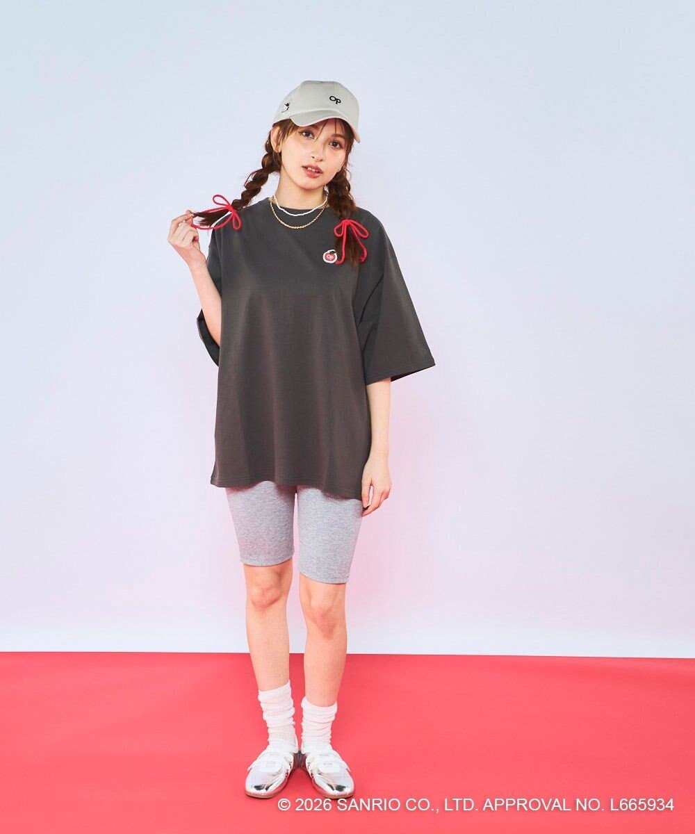 OP／FILA 【Ocean Pacific×ハローキティ】サガラ刺しゅうビッグTシャツ 