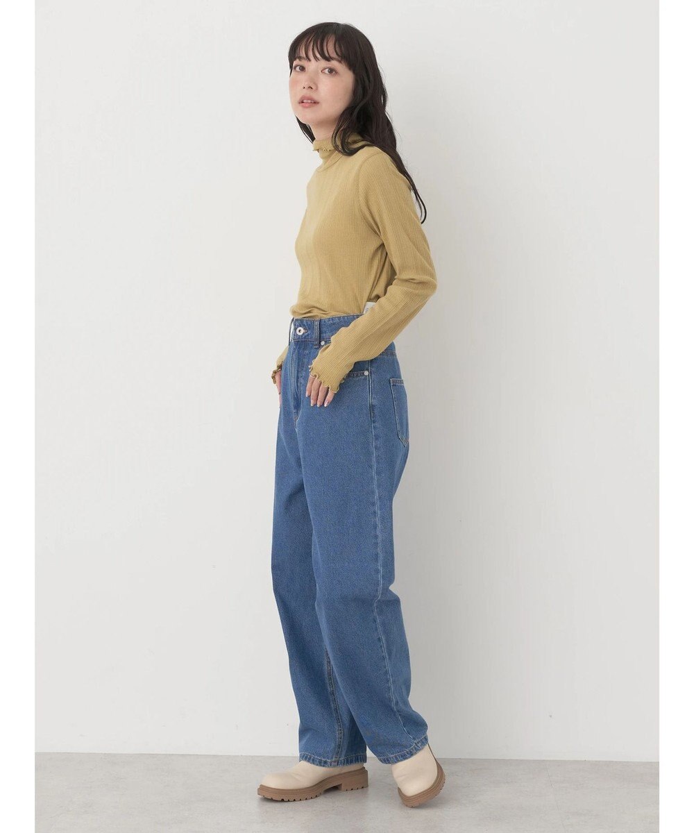 earth music&ecology コットンシアータートルネックプルオーバー 