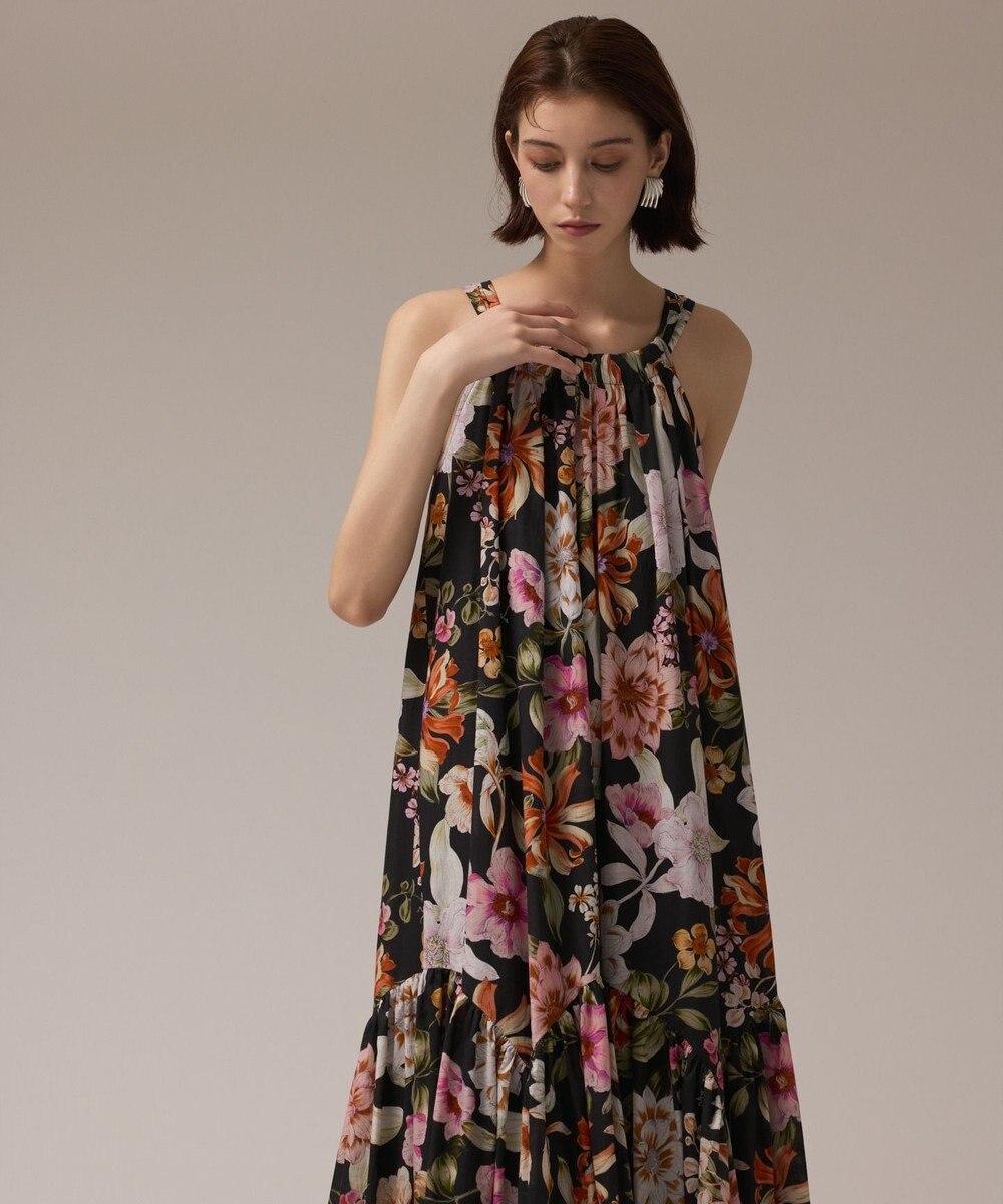 GRACE CONTINENTAL フラワープリントキャミドレス 