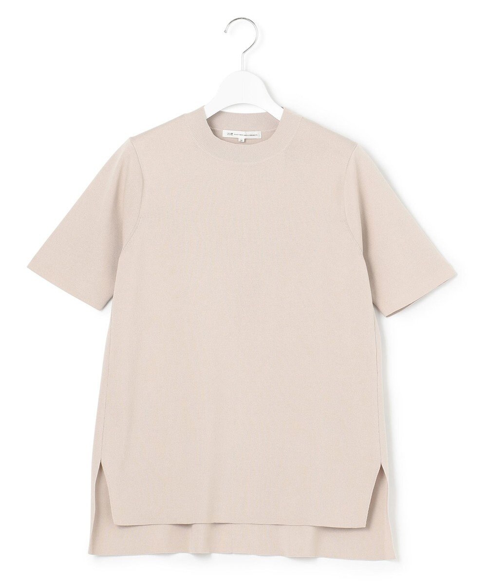 23区 S 【洗える】コットンポリエステル 半袖 ニット 