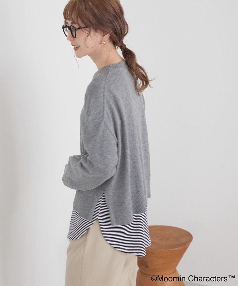 AMERICAN HOLIC Moomin 袖刺繍ニットプルオーバー 