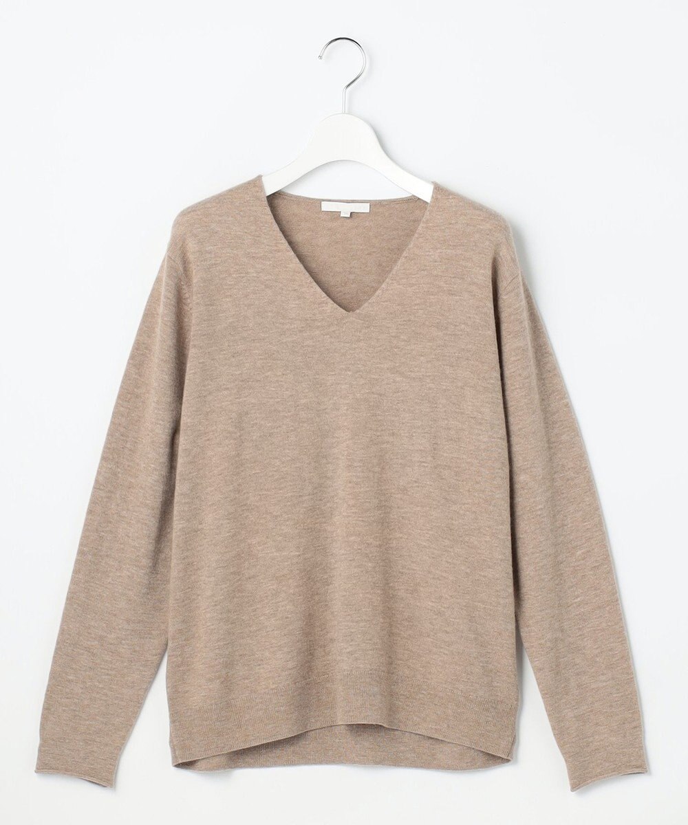 自由区 S 【SHIHOさん着用】ウールハイゲージVネック ニット 