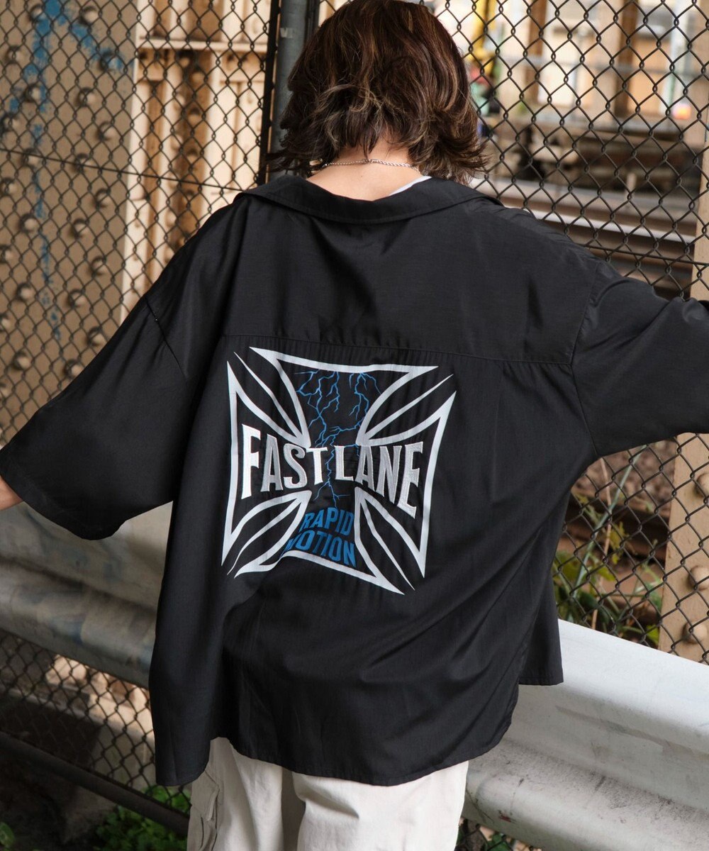 WEGO 【ユニセックス着用ITEM/MLサイズ展開】オープンカラーグラフィックシャツ（SS） 