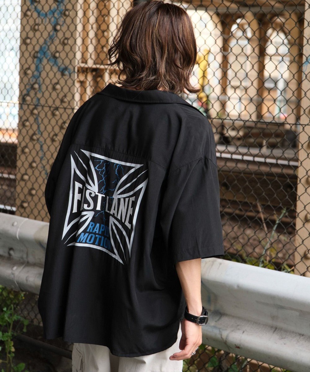 WEGO 【ユニセックス着用ITEM/MLサイズ展開】オープンカラーグラフィックシャツ（SS） 