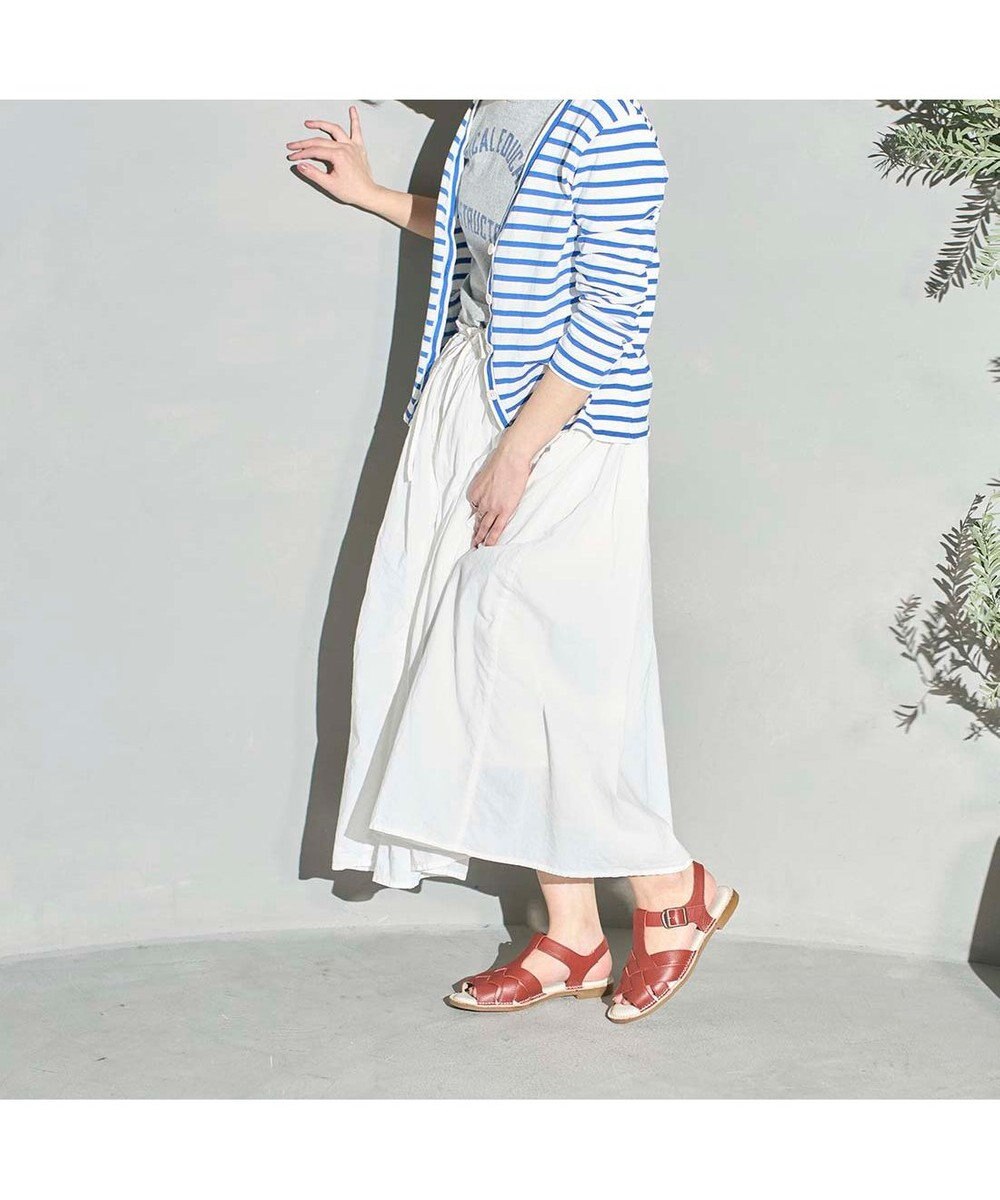 ing <ing>【サスティナブル】クロスメッシュデザインサンダル 