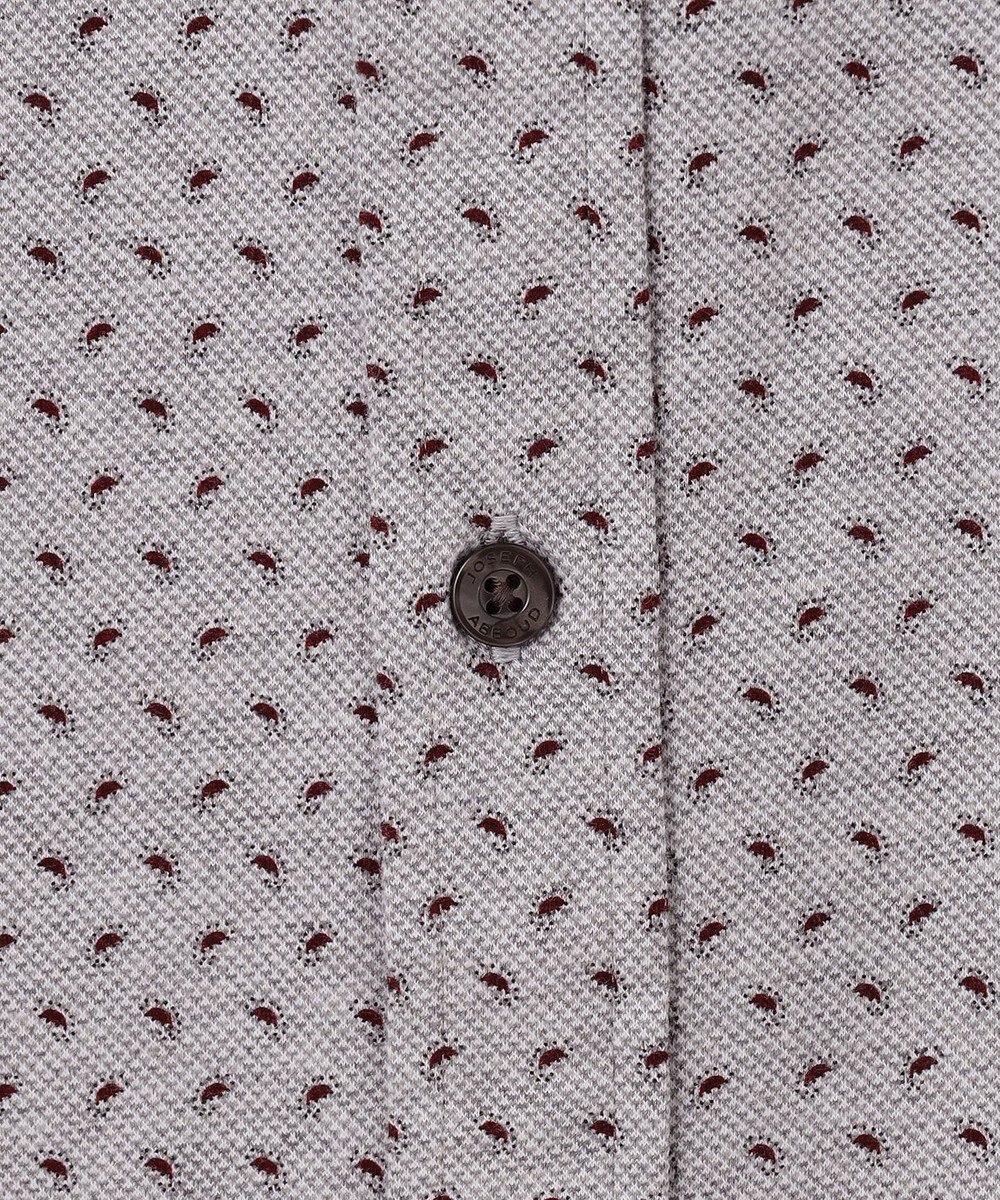 JOSEPH ABBOUD 【綿100％・ストレッチ】コンフォートジャージープリントシャツ 