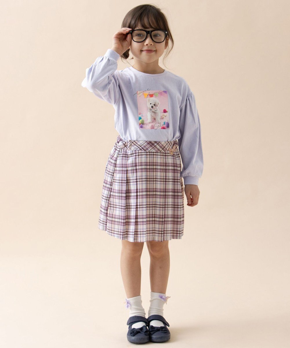 ANY KIDS チェック ガーリー スカパン 