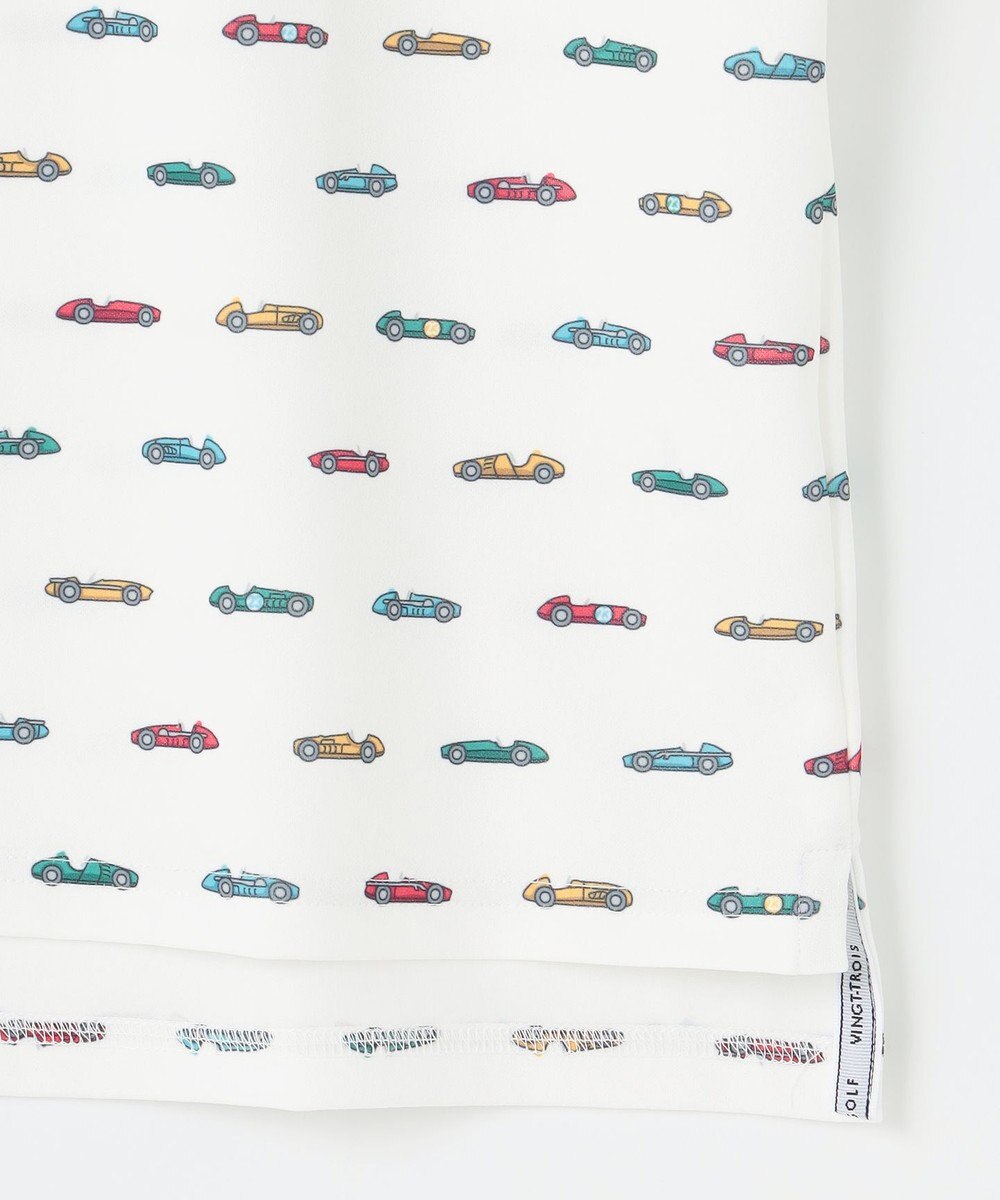 23区GOLF 【MEN】レーシングカープリント 半袖ポロシャツ 