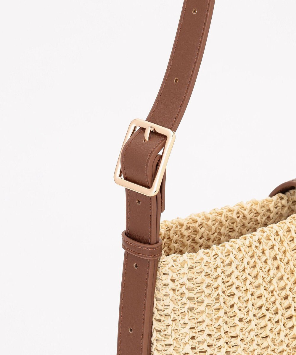 ANY フェイクラフィアワンショルダーバッグ 