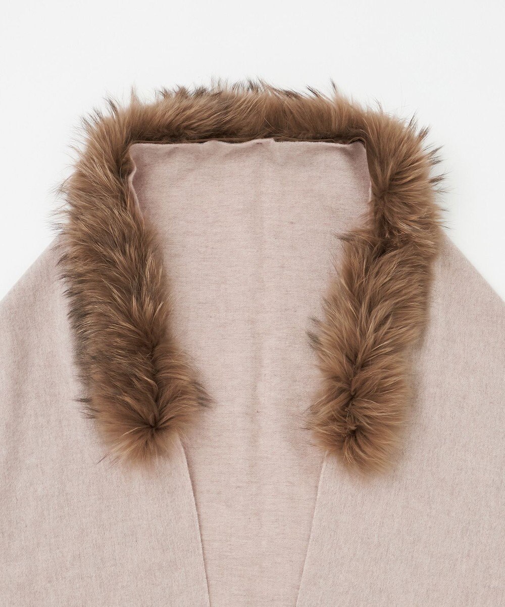 23区 ファー付 ストール 