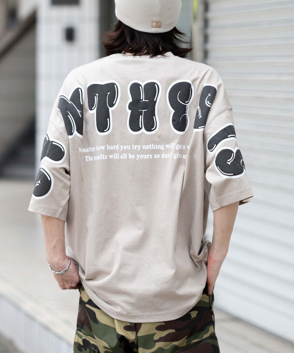 WEGO 【ユニセックス着用ITEM】アクセ付きストレートロゴT（SS） 