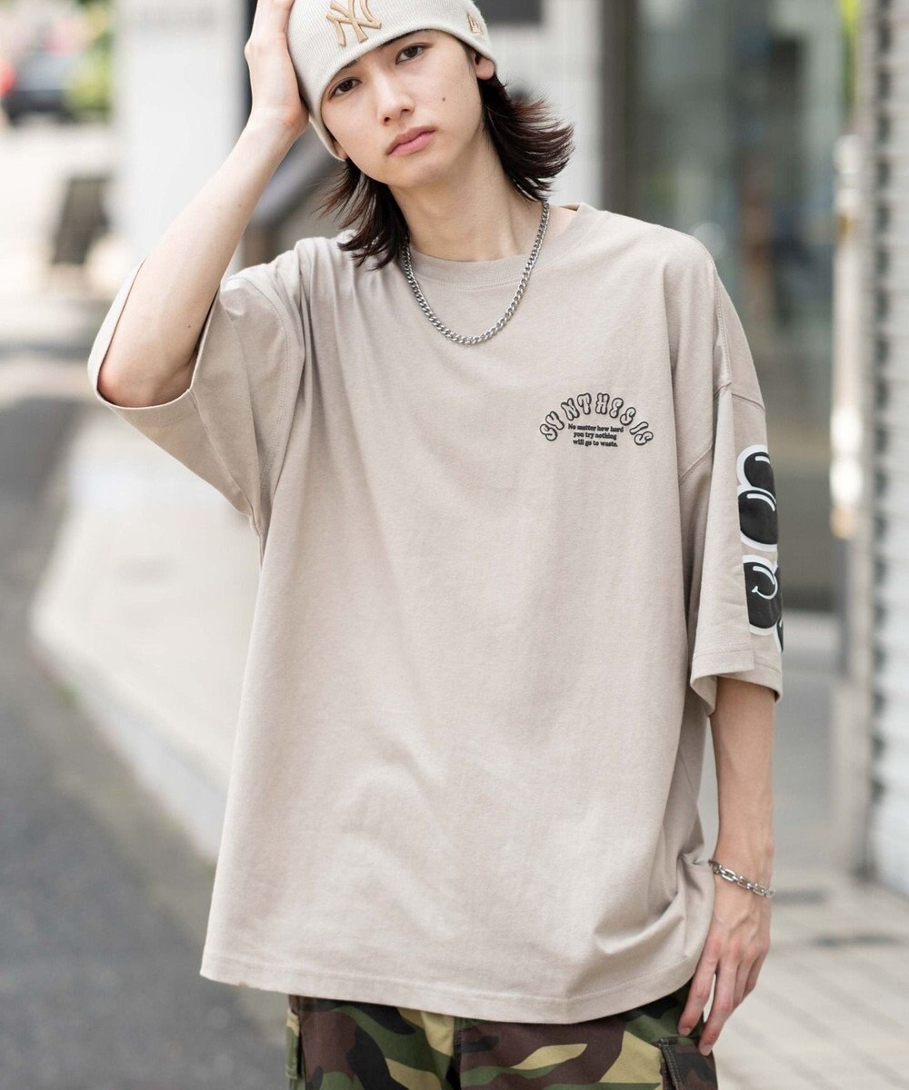 WEGO 【ユニセックス着用ITEM】アクセ付きストレートロゴT（SS） 