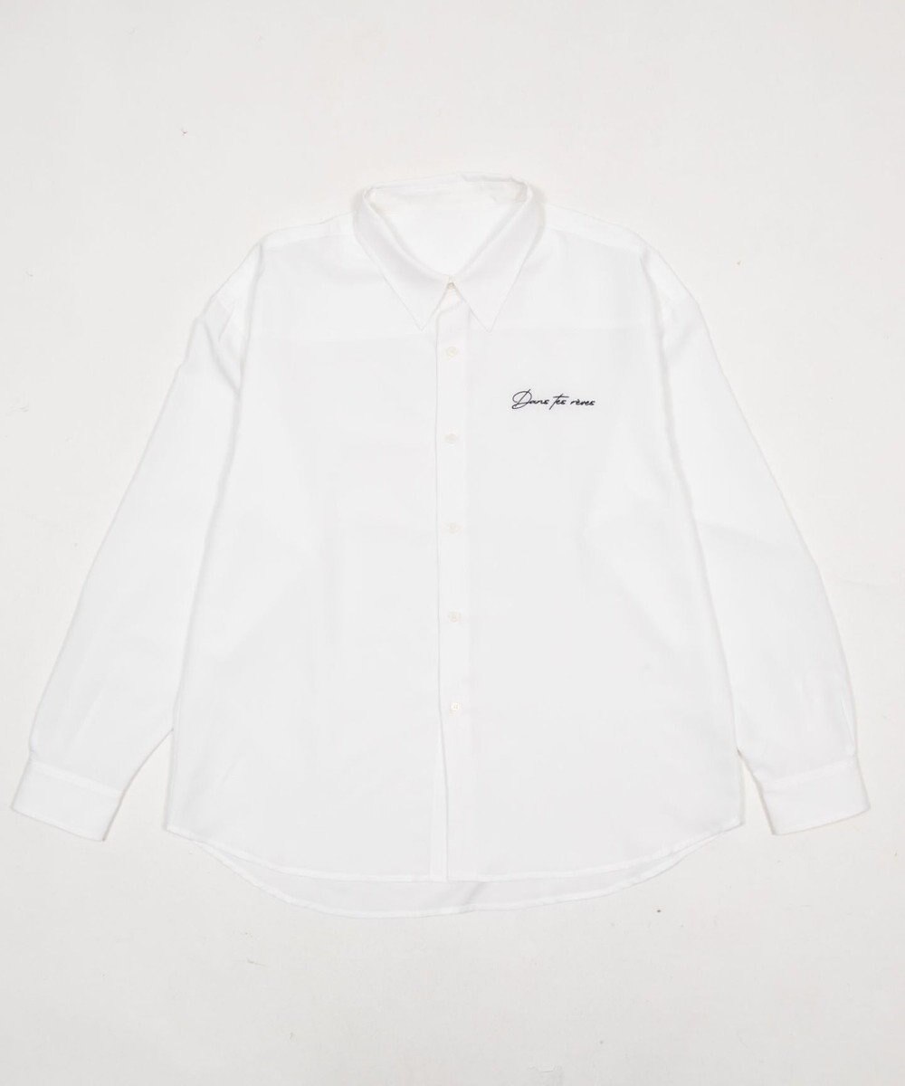 WEGO ワンポイントルーズシャツ（LS） 