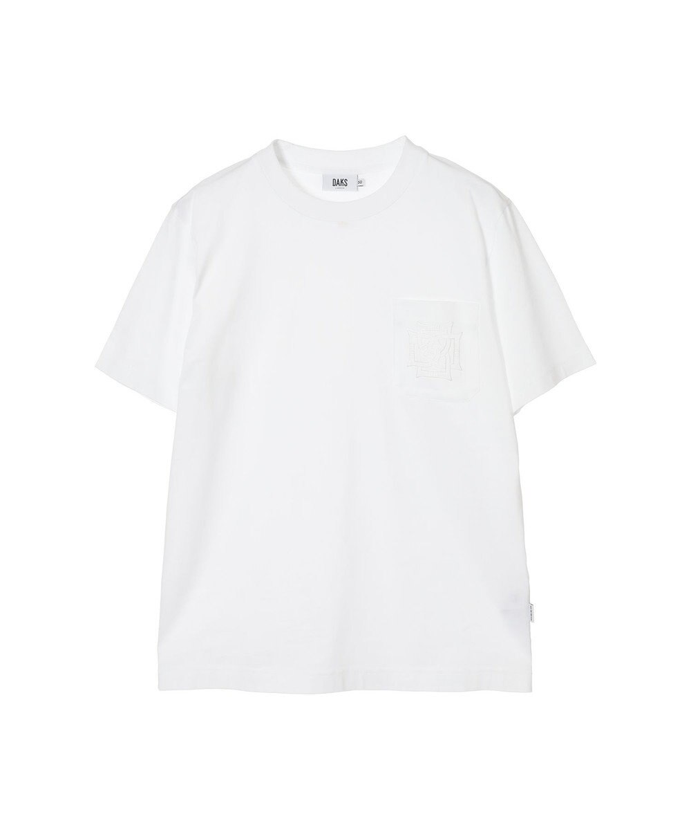 DAKS エンボスロゴ コットンTシャツ 