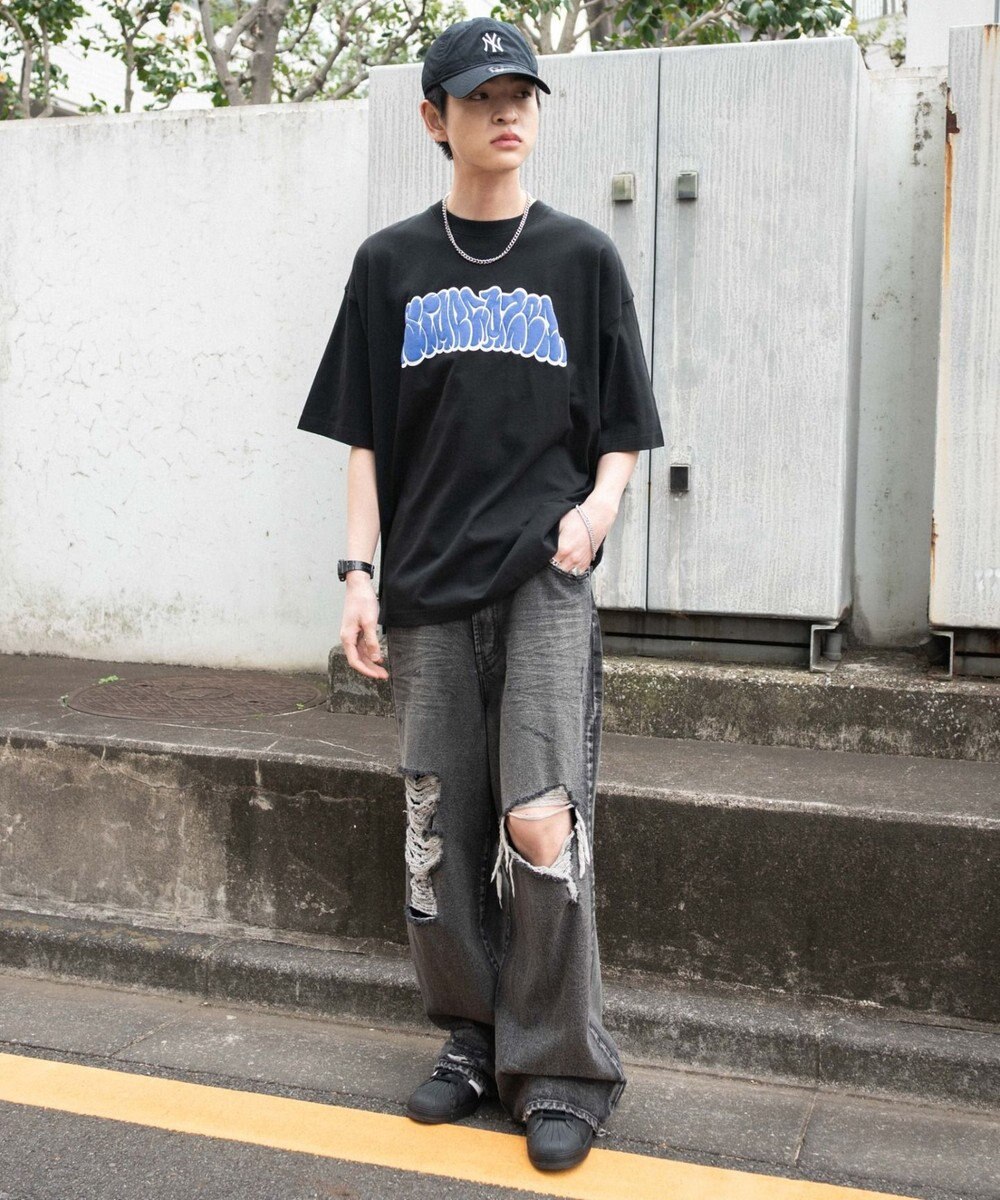 WEGO 【ユニセックス着用ITEM】アクセ付きグラフィックT（SS） 