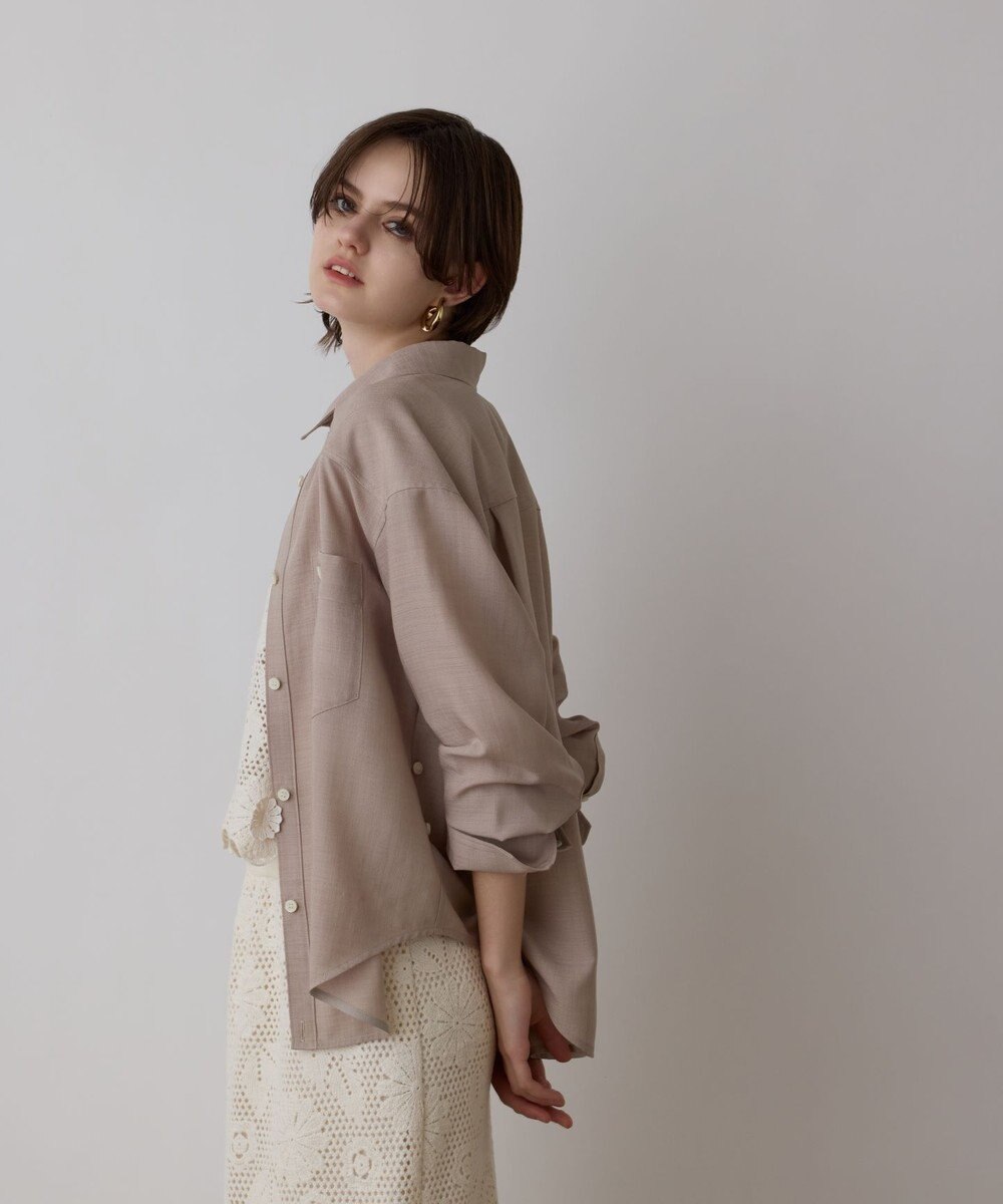 GRACE CONTINENTAL シアー2wayウエスタンシャツ 