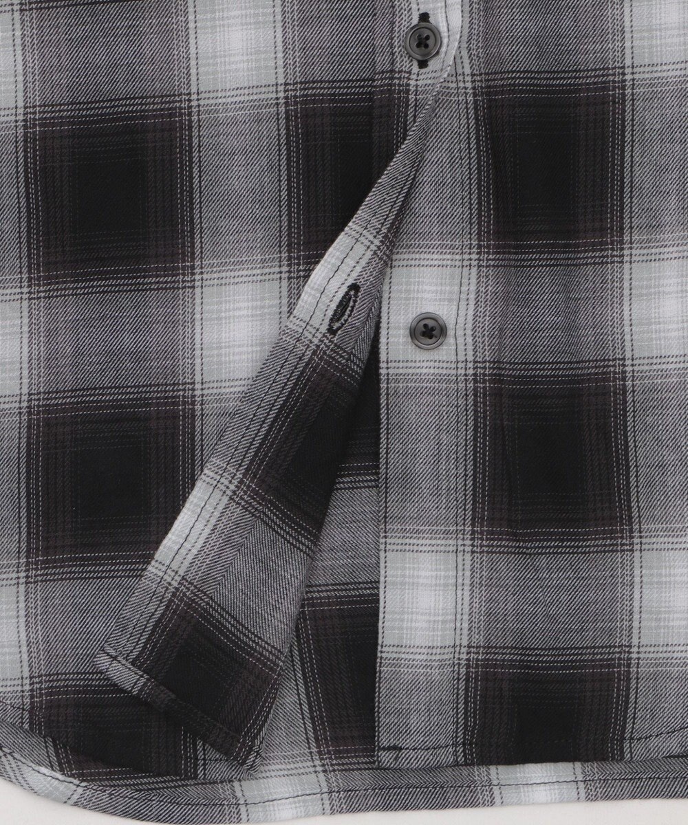 WEGO フードチェックBIGシャツ（S） 