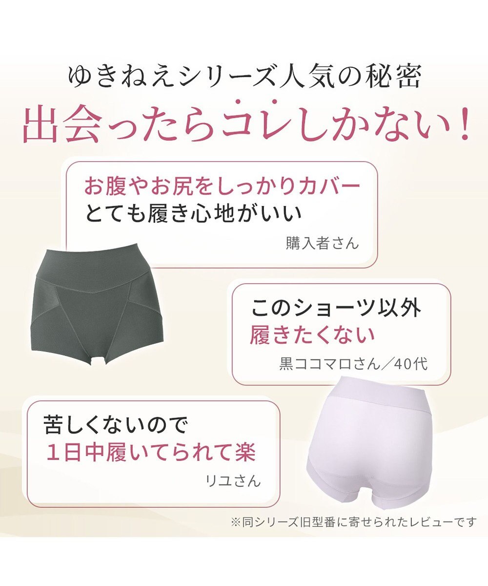 BRADELIS New York 【Yukine inc. 】ゆきねえ365綿混モアらくすっぽりショーツ25 深め 補正下着 補整 