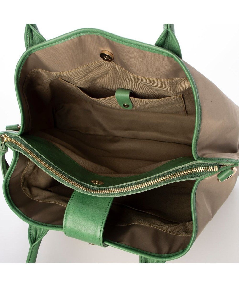 UNBILLION ペルケ perche / ナイロン×牛革付属ユーティリティ2wayトート 