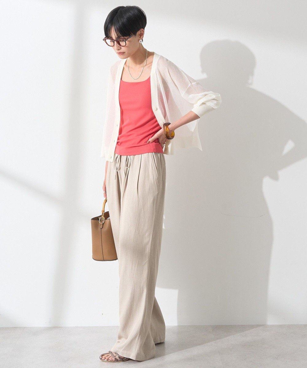 AMERICAN HOLIC 【カップ付き】細リブキャミソール 