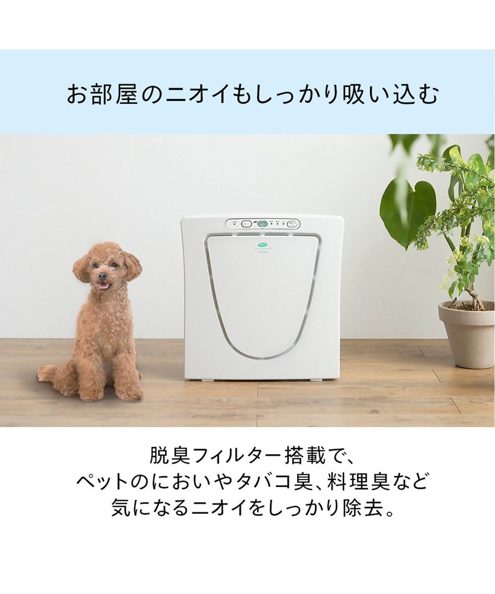 YAMATO テーブル＆キッチン 【TWINBIRD】マイナスイオン発生空気清浄機  パールホワイト  AC-D358PW 