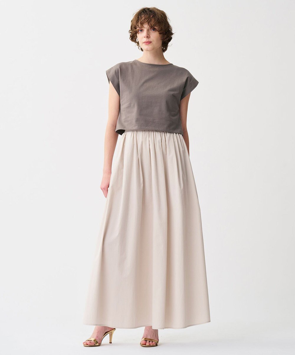 uncrave カラータイプライター フレアスカート 