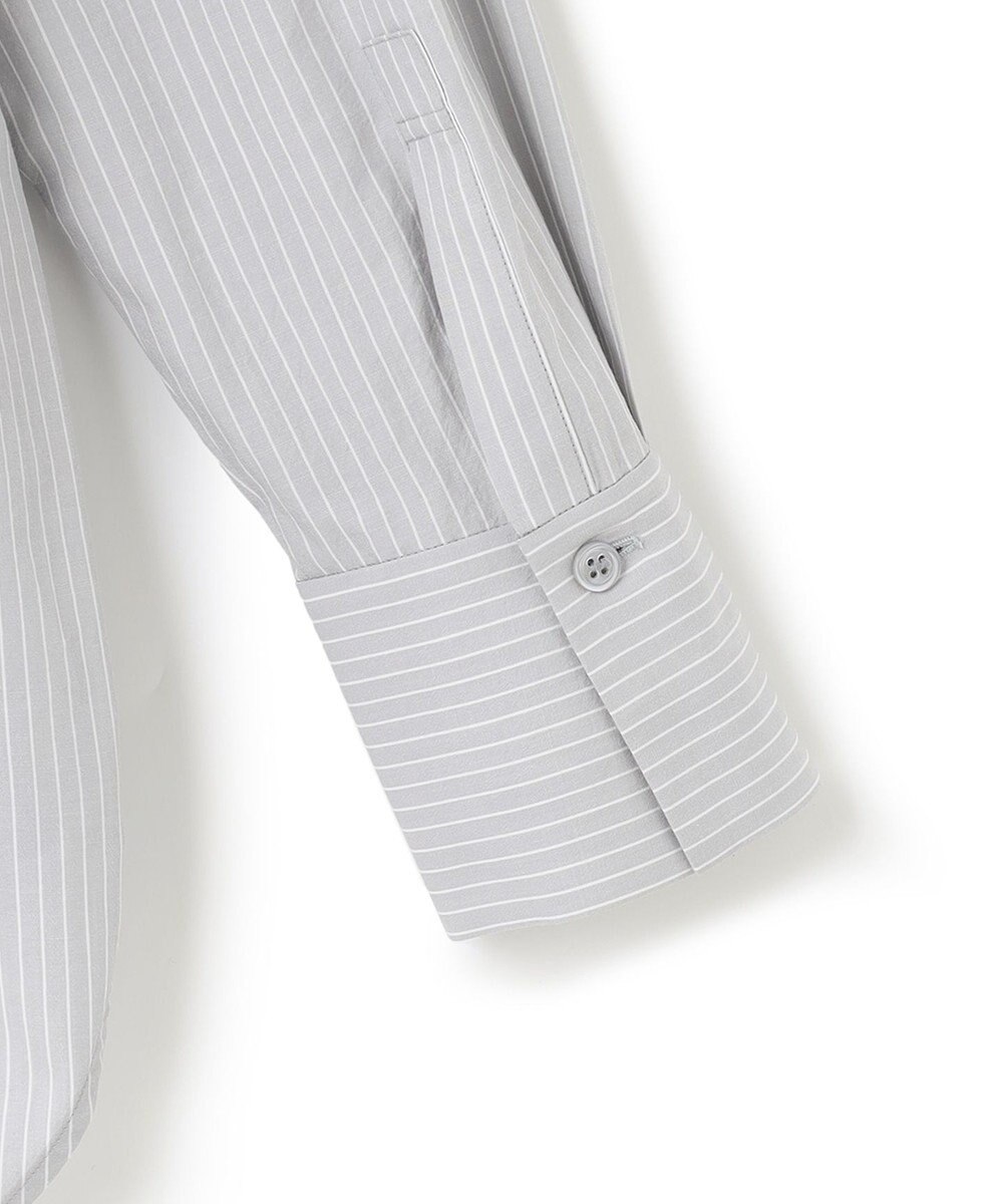 ICB 【洗える】CRySiタイプライター ボウタイ付きバンドカラーシャツ 