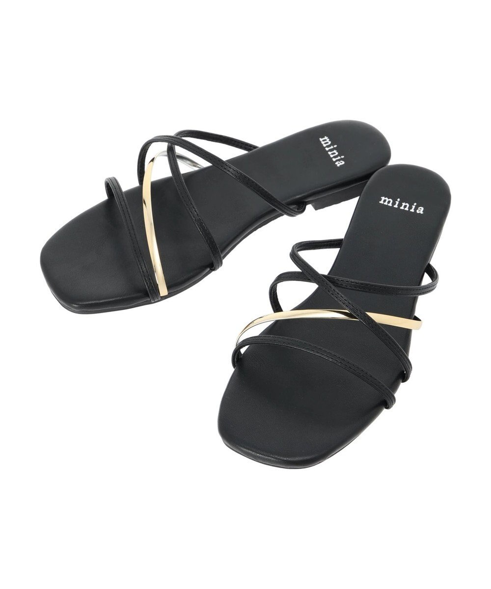 Green Parks ・ｍｉｎｉａ　ペタンコラインサンダル 