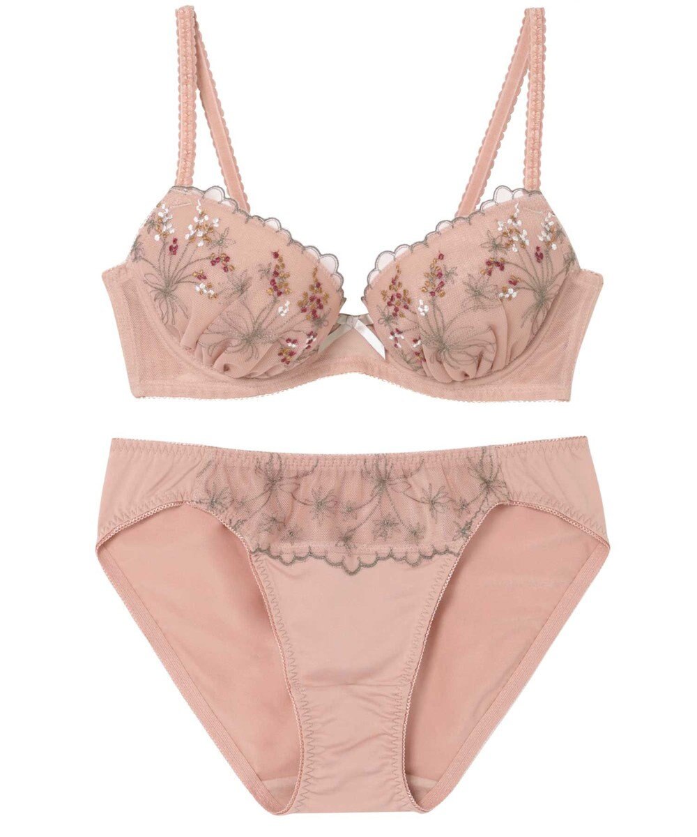 AMPHI ブラジャー ショーツセット まる胸メイク WEB限定カラーあり 【ブラショーツセット】 上下セット ブラ BCC224 アンフィ／ワコール 