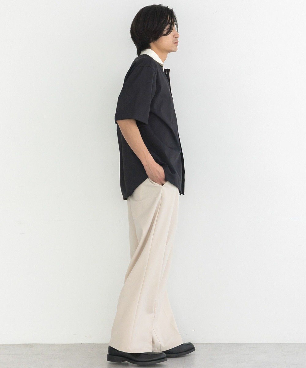 CRAFT STANDARD BOUTIQUE 【クールドライ】バイカラーニット衿ポロシャツ 