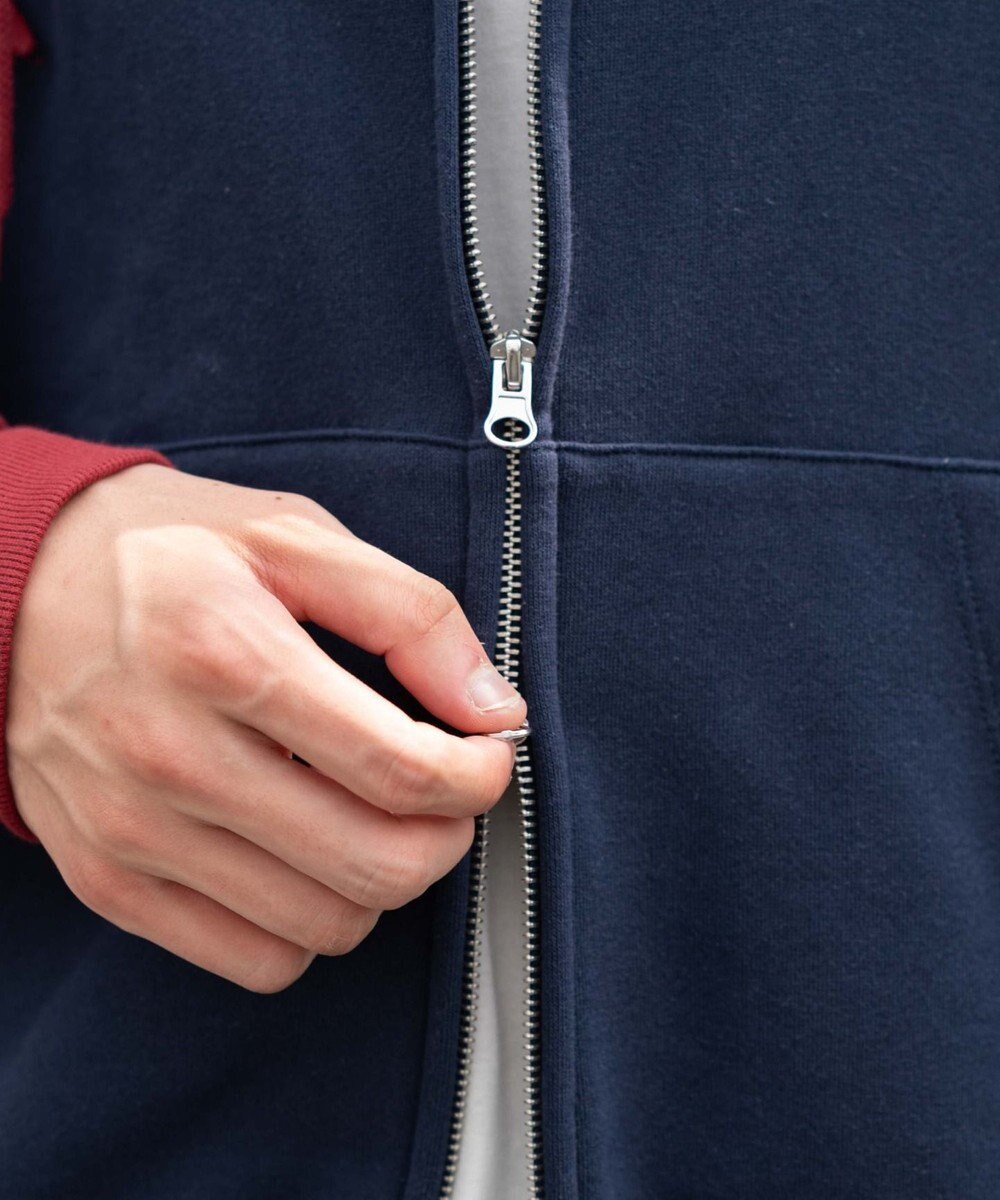 WEGO 【ユニセックス着用ITEM】ラインラグランZIPパーカー 