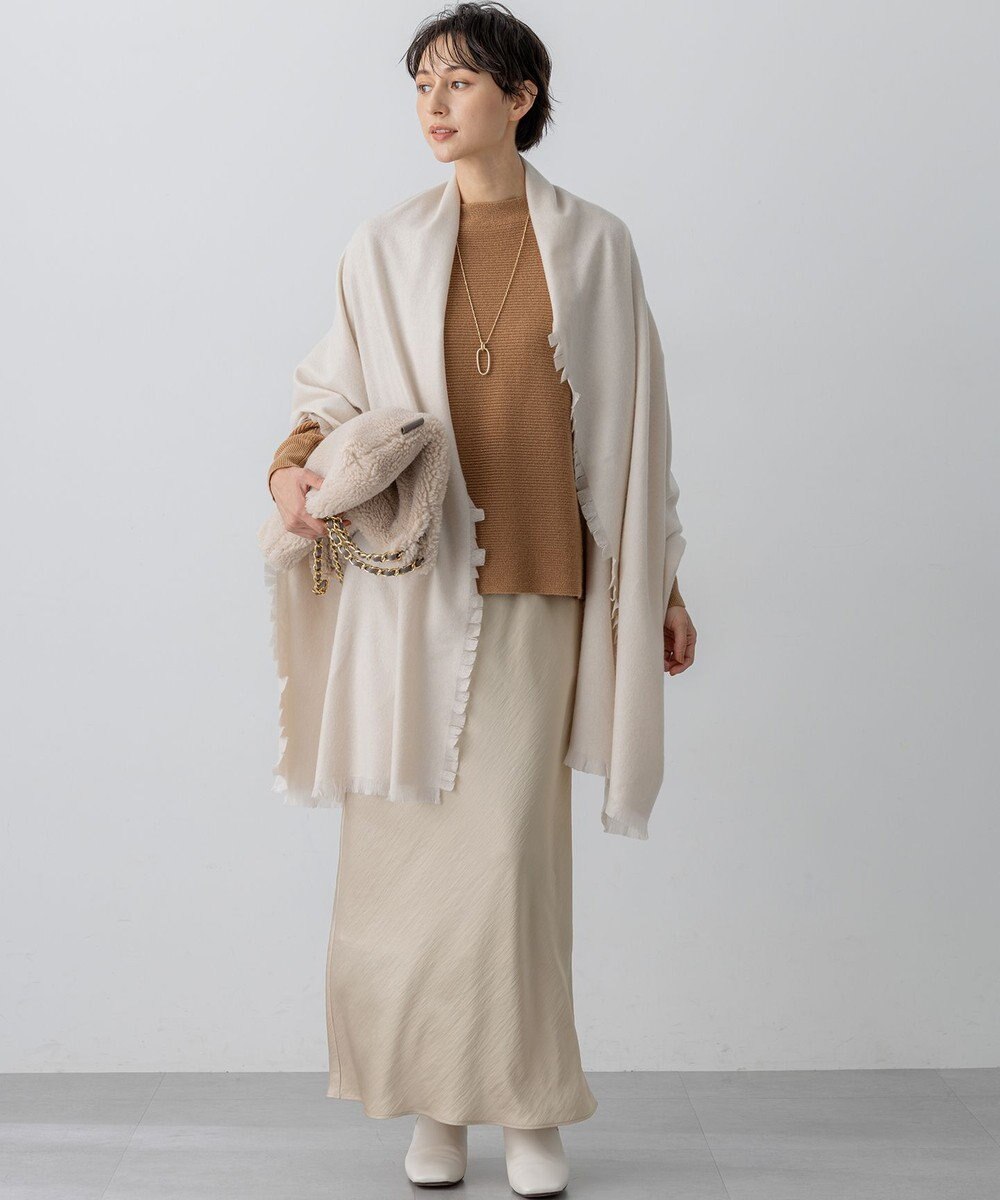 23区 S 【洗える】テクスチャーサテン ナロー スカート 