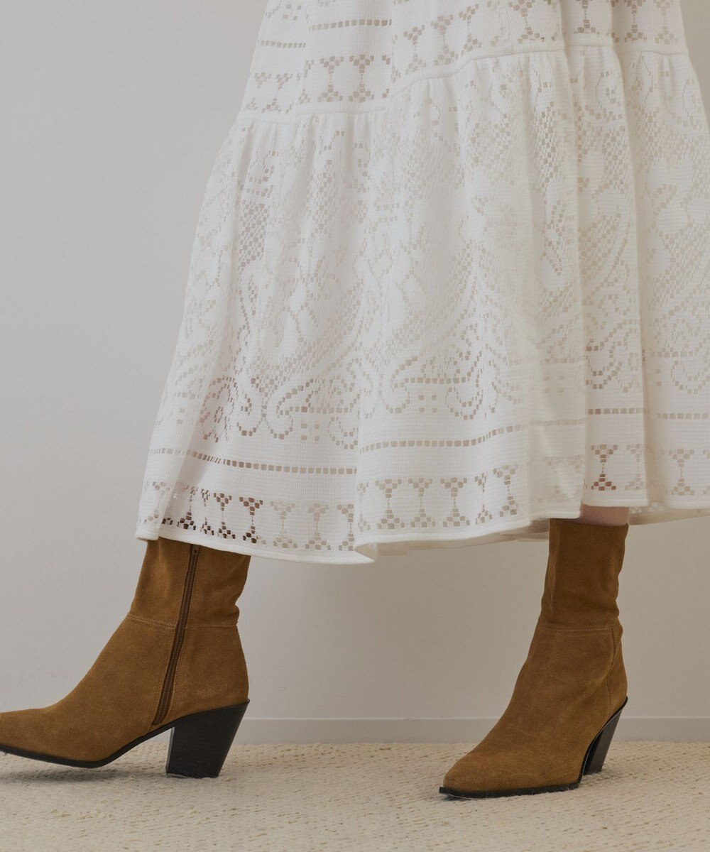 GRACE CONTINENTAL レースティアードスカート 