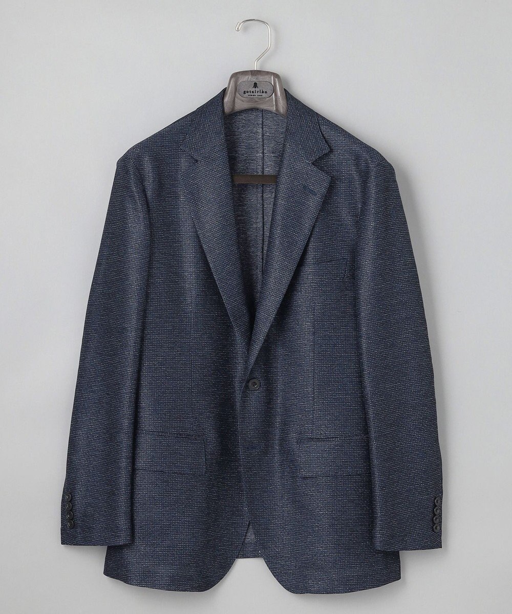 GOTAIRIKU 新素材セットアップ【通気性抜群/洗える/シワになりにくい】カラミプリントストレッチセットアップ ジャケット 