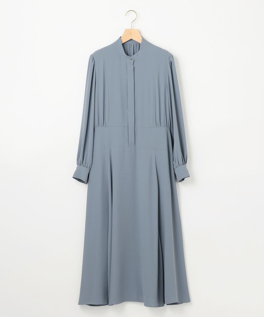 組曲 L 【WEB限定】バックサテンジョーゼット ワンピース 