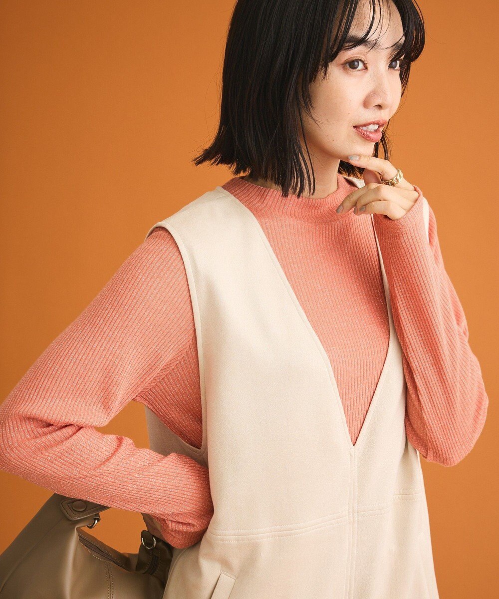 Green Parks ｉｎ　ラメリブハイネックプルオーバー 