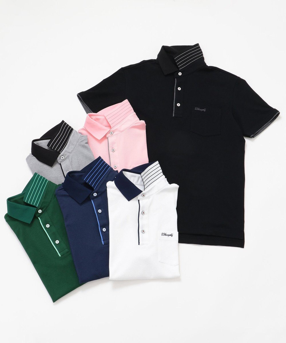 23区GOLF 新色追加！全色揃えたくなる逸品【MEN】【WEB限定/消臭/UV/吸汗速乾】カノコポロシャツ 