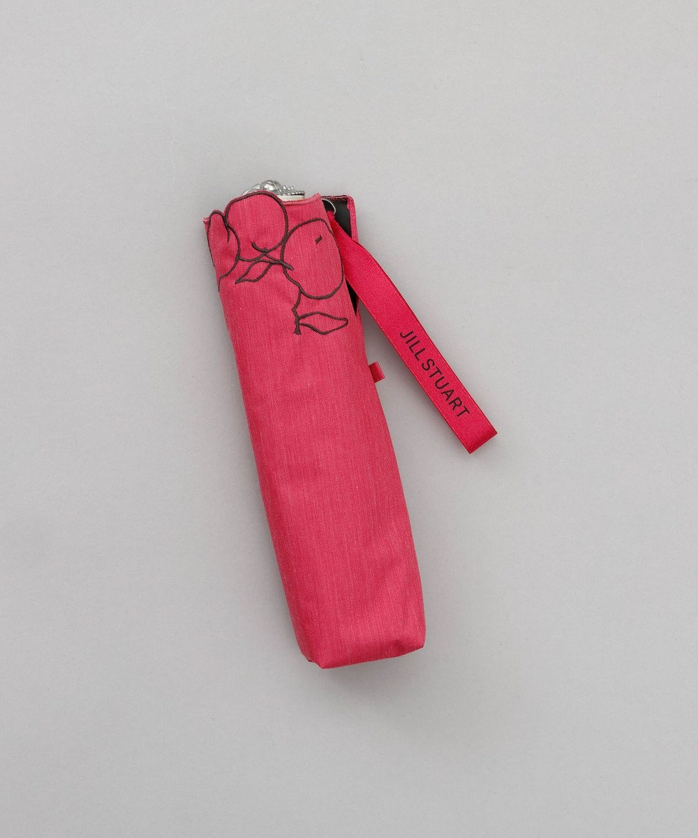 AURORA JILL STUART（ジル スチュアート）マーカーペインティング刺しゅう晴雨兼用傘(折りたたみ傘) 