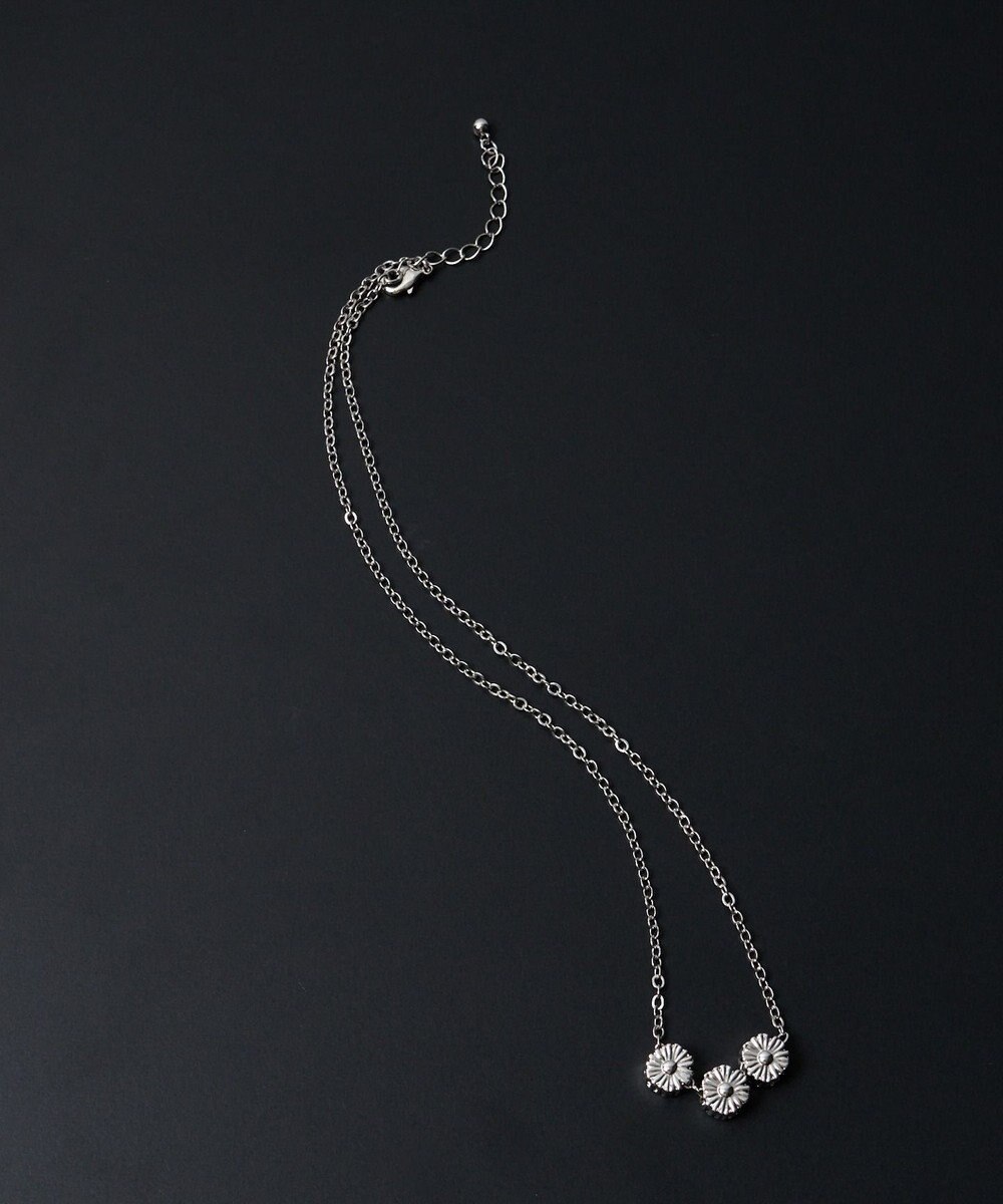 WEGO M立体モチーフ3連ネックレス 