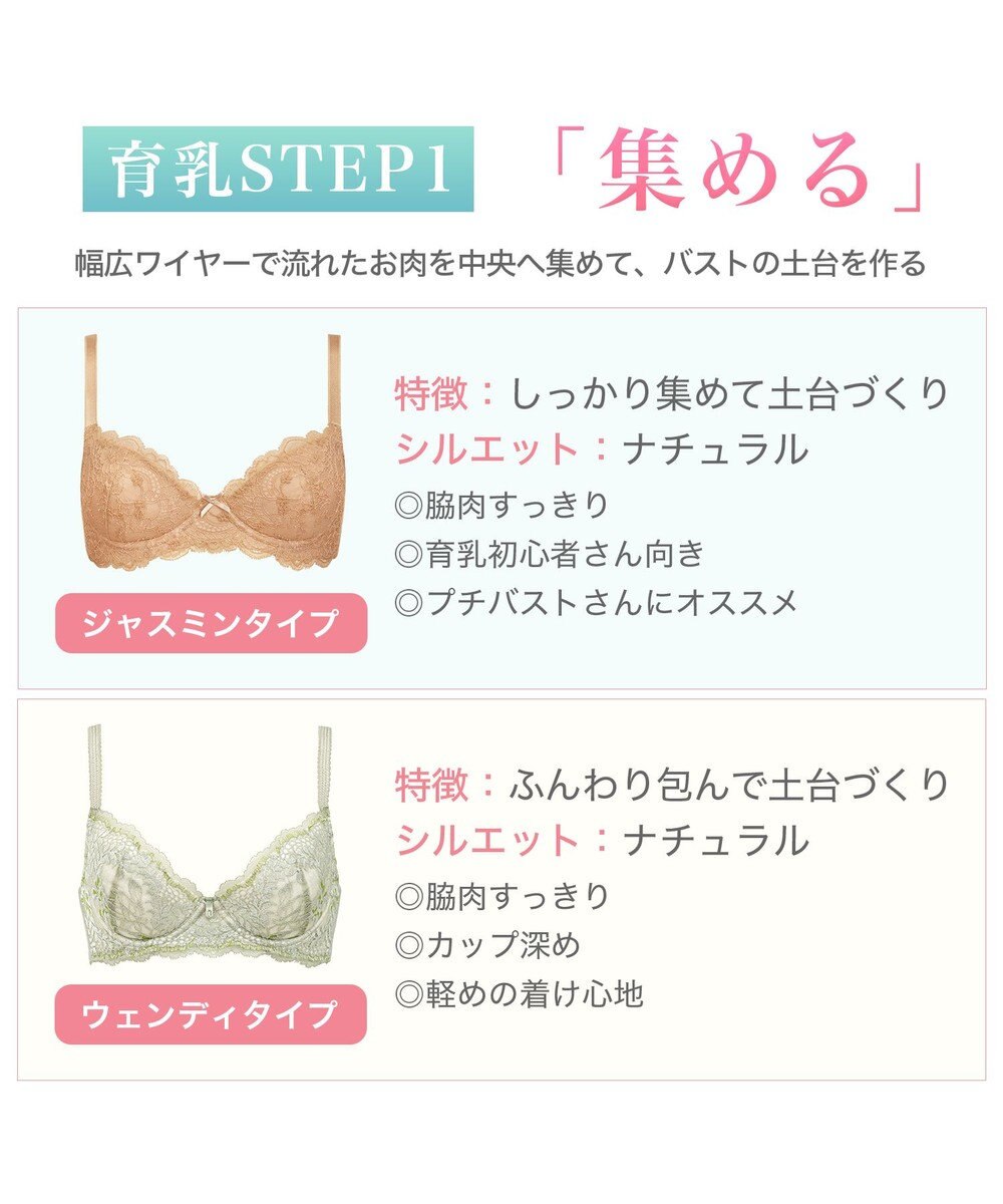 BRADELIS New York 【BRADELIS New York / 育乳補整ブラ・STEP1 集める】ジャスミンステップ1ブラ24A1 