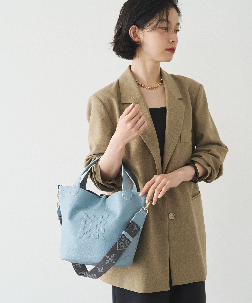 russet エンボスモノグラム2WAYミニトートバッグ(CE-1672-WEB) 