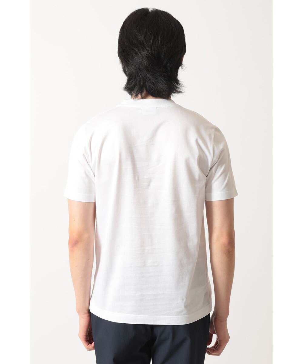 DAKS エンボスロゴ コットンTシャツ 