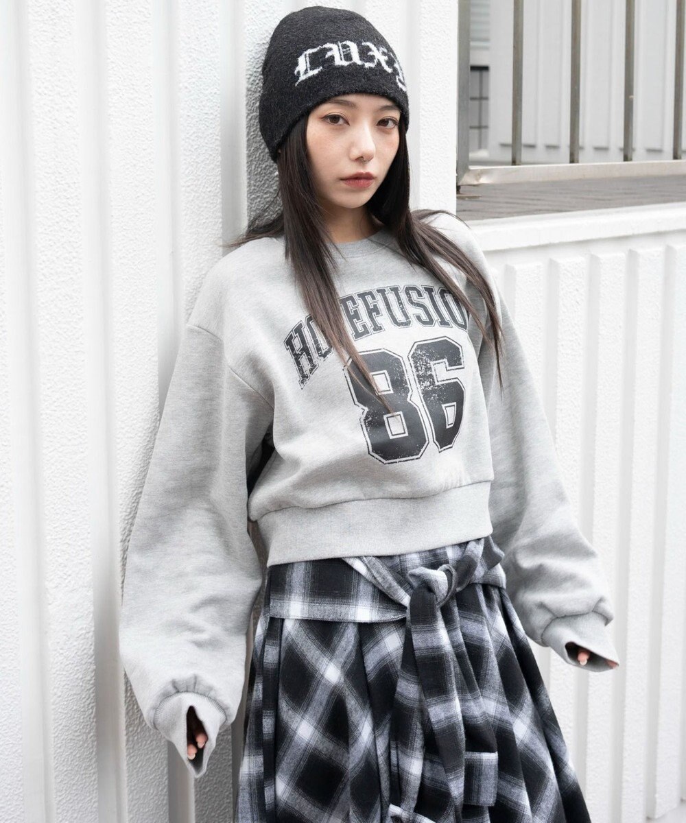 WEGO 【暖かい/裏起毛】裏起毛グラフィックスウェット 