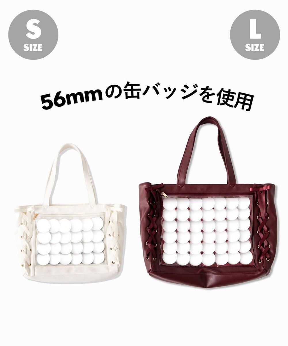 WEGO 【痛バ＆推し活】レースアップ痛バッグL 