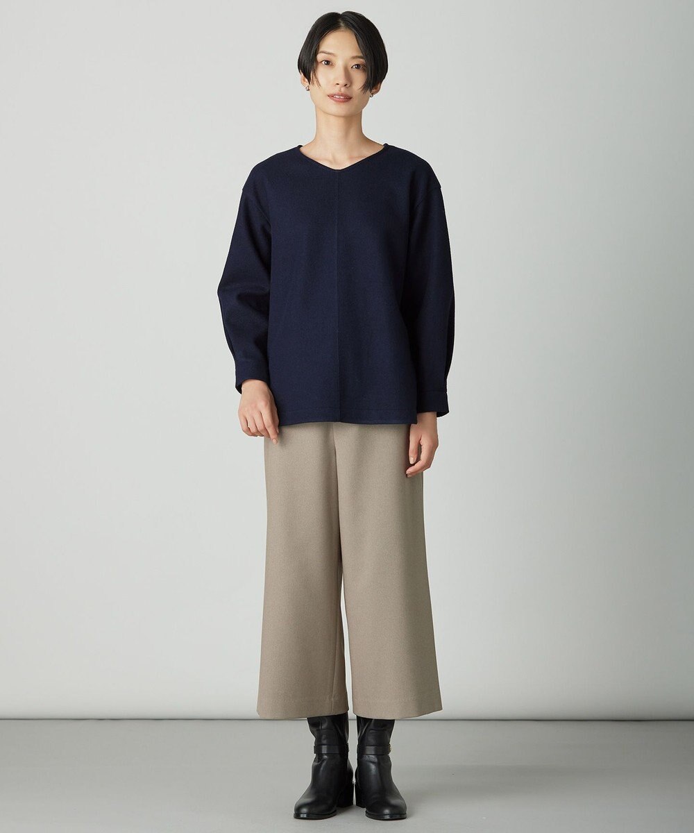 J.PRESS LADIES 【WEB限定カラーあり】ツムギートflannel クロップド パンツ 