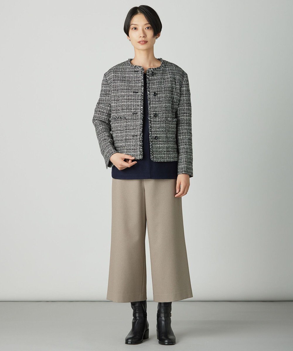 J.PRESS LADIES 【WEB限定カラーあり】ツムギートflannel クロップド パンツ 